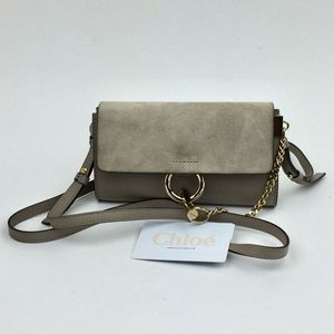 CHLOÉ Mini Faye crossbody wallet on a strap
